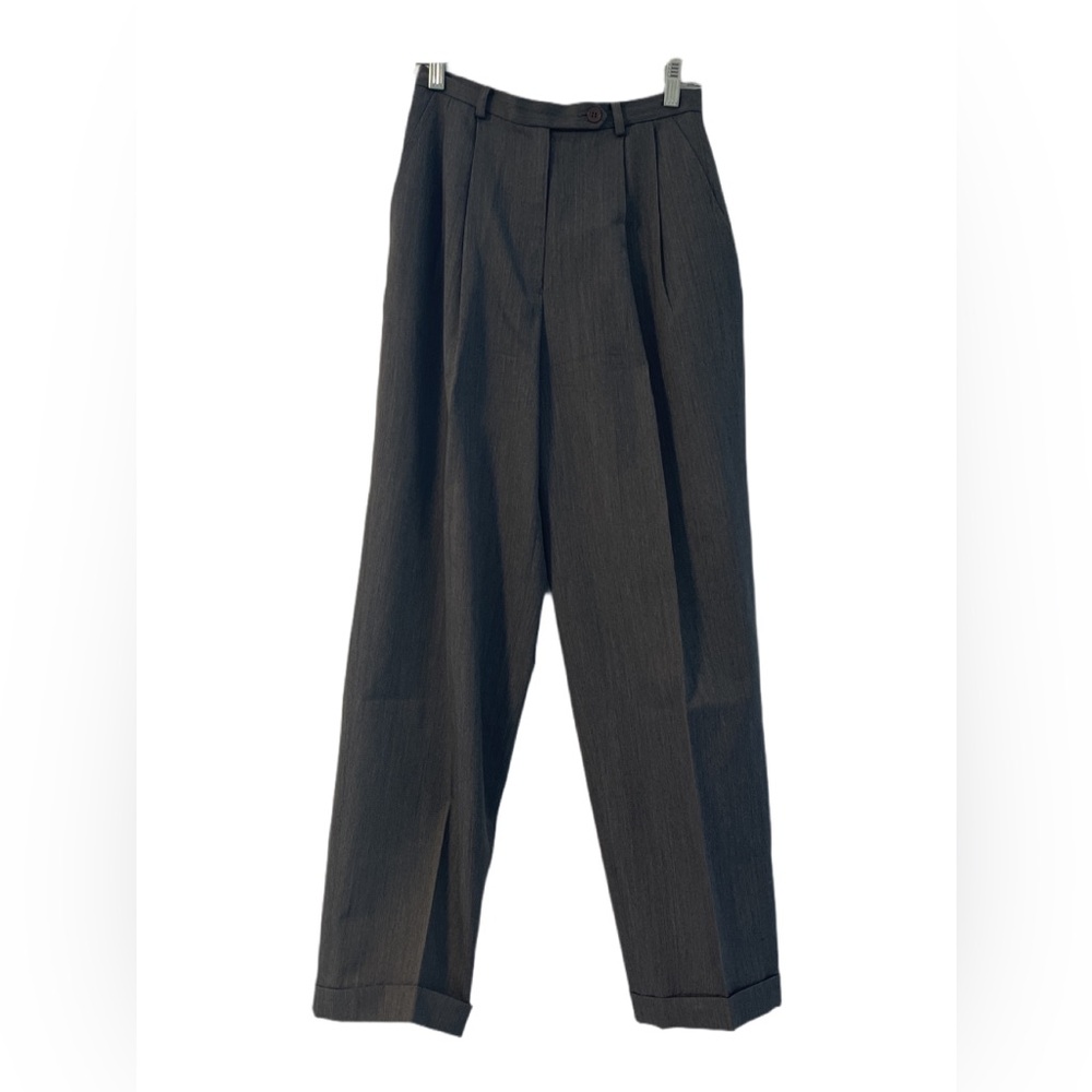 Lord & Taylor Grey Vintage Dress Pants Classic Pleated Design